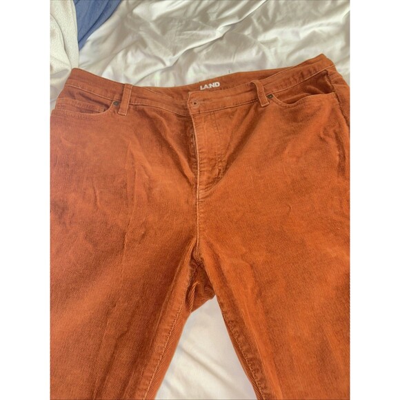 Lands End Women’s Boot Cut Corduroy Pants Size 18 Tall - Picture 7 of 11